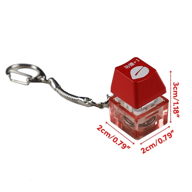 Mechanical Keyboard Switches Tester with RGB Keychain for Stress Relief