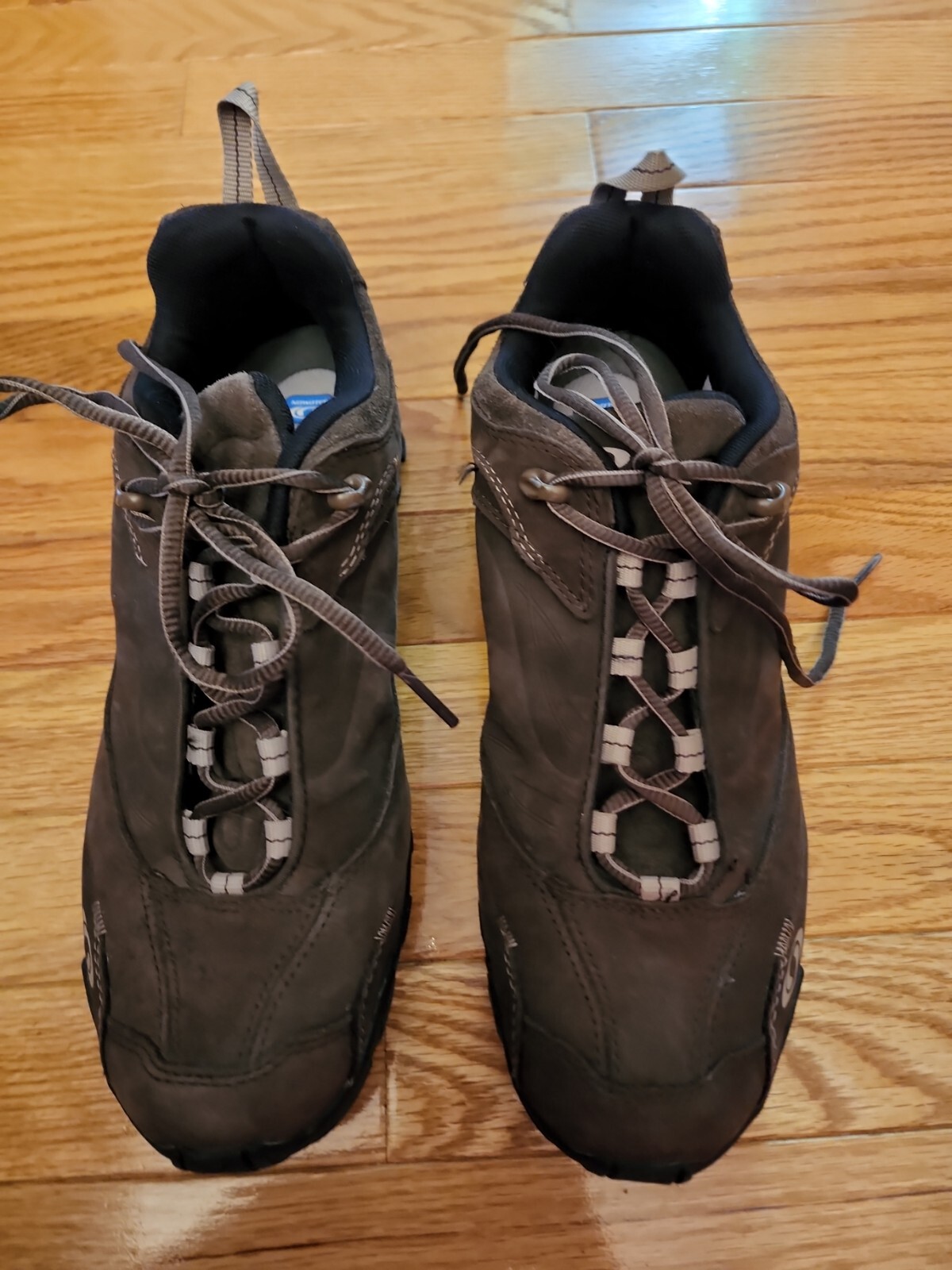 Sneaker stivali da donna Salomon marroni in pelle scamosciata contagrip midtop ortolite taglia 9 stringati