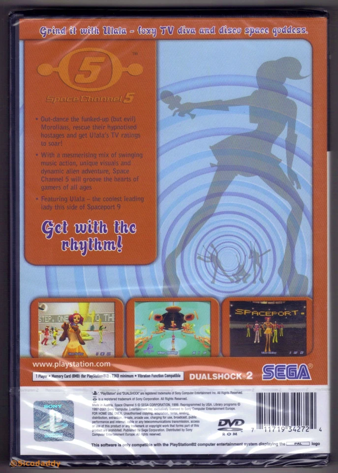PS2 Space Channel 5 (2002), UK Pal, New & Sony Factory Sealed, Mint  - Image 2 of 2