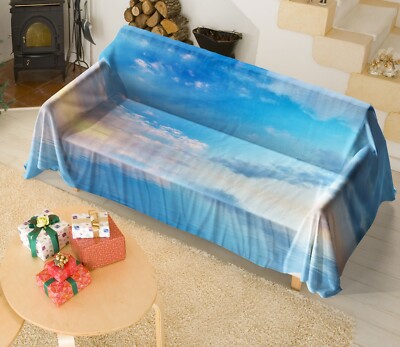3D Blauer Himmel H663 Sofabezug Hochelastisch Lounge Schonbezug Schonbezug Couch