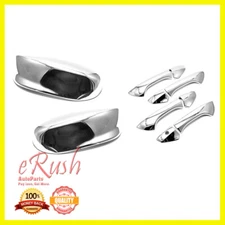 FOR 2008-2012 HONDA ACCORD SEDAN CHROME DOOR HANDLE + SIDE MIRRORS COVERS COMBO
