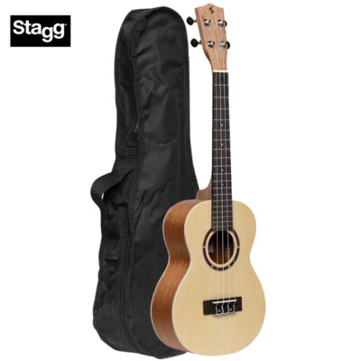 Stagg UT-30 SPRUCE 30-Series Traditional Tenor Ukulele with Gig Bag