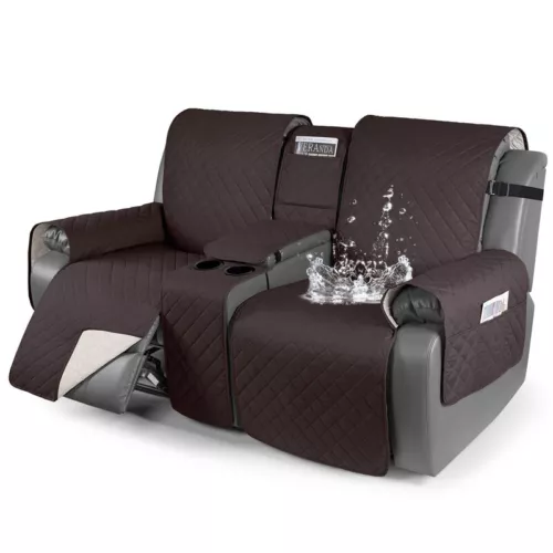 Modernes 2-Sitzer Liegesofa Schonbezug Wasserdicht Stuhlbezug Uni - Bild 11 von 73