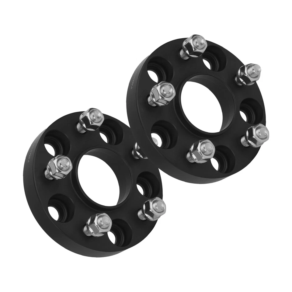 4pcs 1" Thick 5x4.5 to 5x4.5 Wheel Spacers M12x1.5 67.1CB For Hyundai Mazda - Image 3 of 4