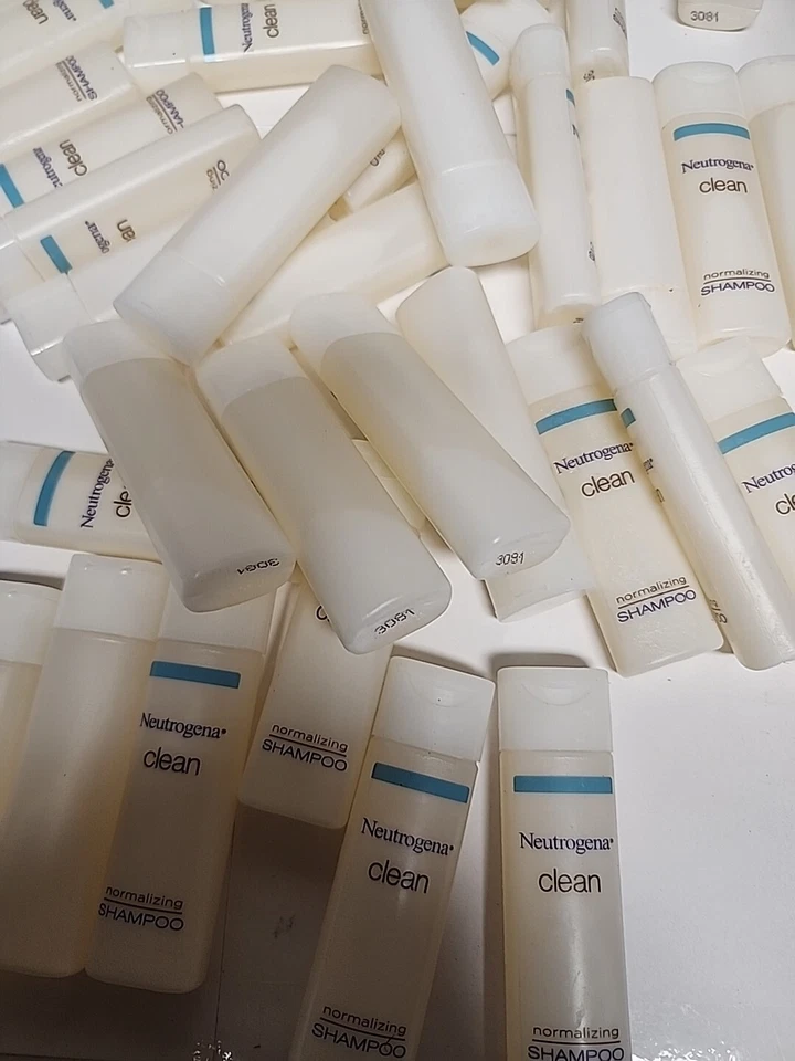 Champú normalizador Neutrogena Clean tamaño de viaje hotel 0,8 oz (lote de 100 piezas) Foto 2 de 2