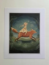 Dream Animals Emily Winfield Martin Fox Girl 8"x10" Art Illustration Print New