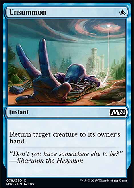 MTG Magic the Gathering Unsummon (78/357) Core Set 2020 LP