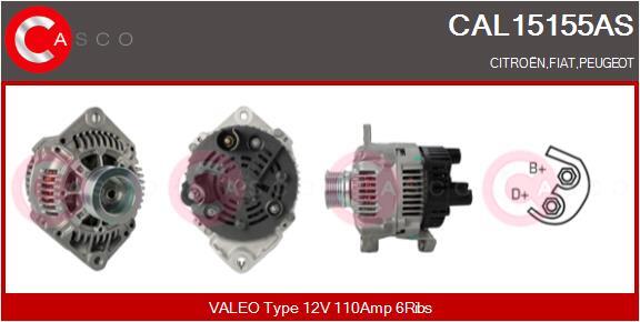 Casco Lichtmaschine Generator 110A 12V FüR Fiat Ducato Pritsche/Fahrgestell-image