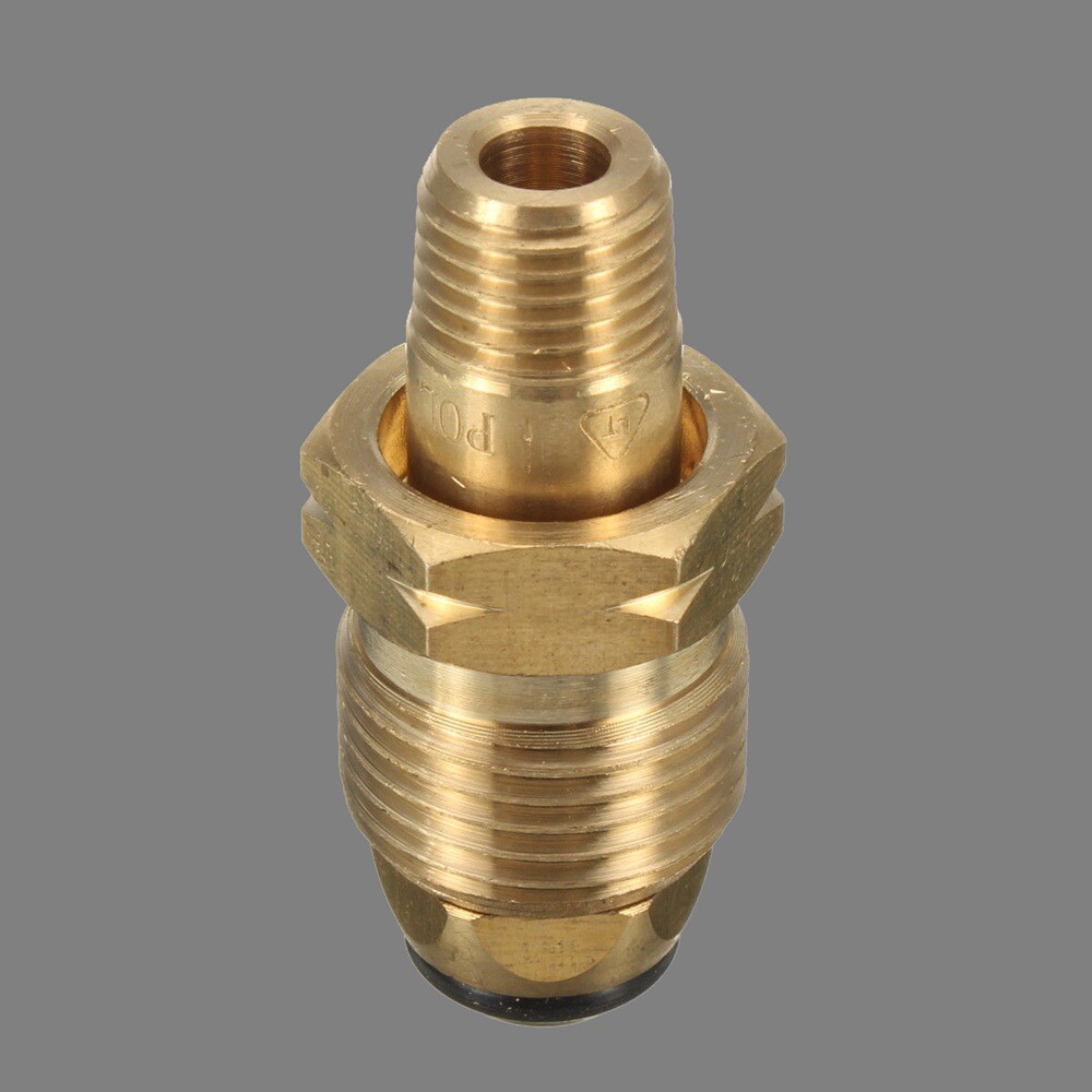 Propane LP LPG Gas Cylinder Fitting Full Flow Brass Connector 1/4'' 6mm