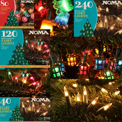 Classic Retro Style Christmas Fairy LED Lights by Noma