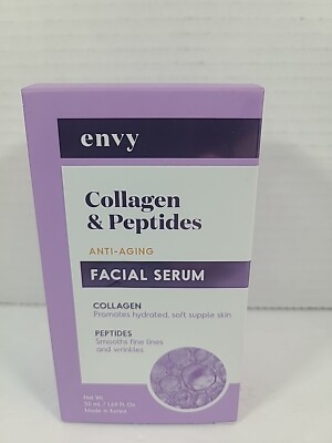  Envy Collagen & Peptides Facial Serum Anti-aging Anti-wrinkles Hydration