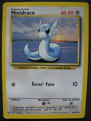 Carte Pokémon Wizards Set de base - Minidraco 26/102 Edition 2 - Français - 1999 - Photo 1/4