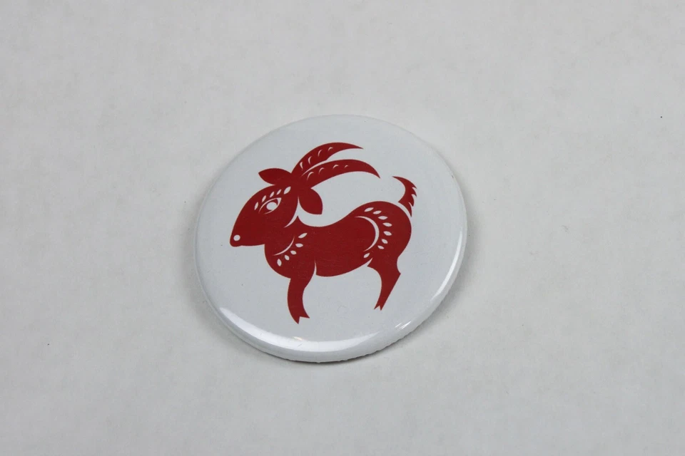 Lote de 13 imanes redondos ilustración cortada en papel del zodiaco chino (sello distintivo) Foto 2 de 4