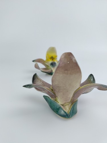 Vintage DARBYSHIRE WARE Orchid Salt & Pepper Shakers WEST AUSTRALIAN POTTERY - Picture 4 of 17