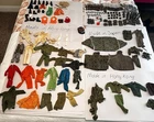 “HUGE” Vtg Lot of 1960’s GI JOE 12” Uniforms Outfits Accessories, Weapons & More