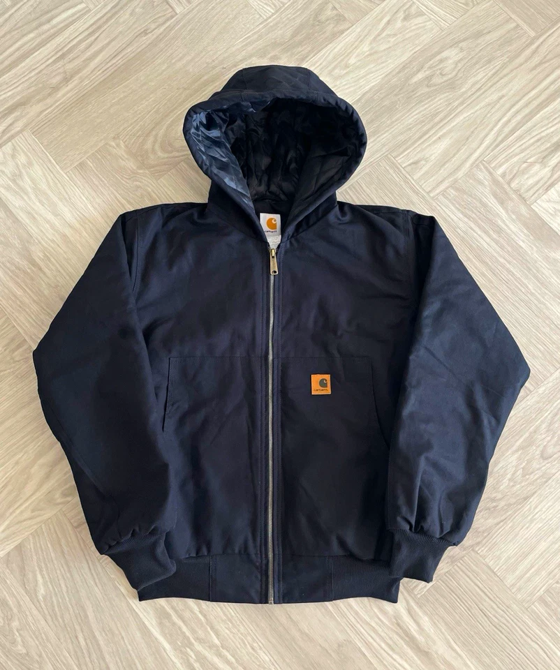 Carhartt hooded jacket black rework style XL jacket, photo 1 of 5