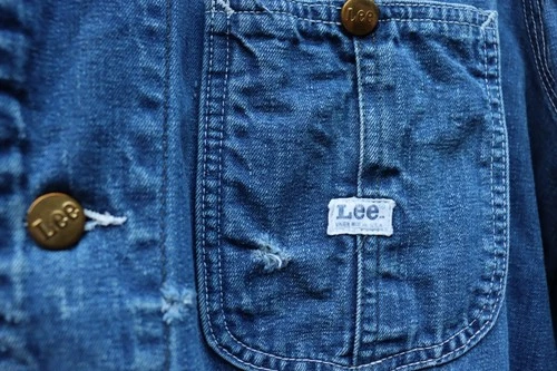 Vintage Lee Denim Chore Jacket Size XL Union Made Workwear Coat 60s 70s image 5