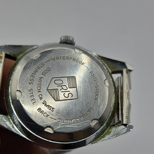 VINTAGE ORIS SUPER 17 JEWELS MECHANICAL WINDING SWISS MADE WORKING /spaces - Picture 8 of 11