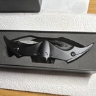 DARKCLAW Manual Clip Point Pocketknife Plain Edge Liner Lock 2-Blade Black — photo 2