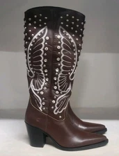 Dingo Diamonds Forever Western Boot Brown Womens Size 7M (READ DESCRIPTION)