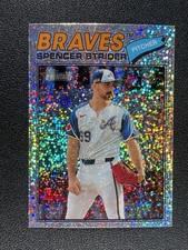 2026 Topps Heritage - Chrome Silver Sparkle Refractor #41 Spencer Strider