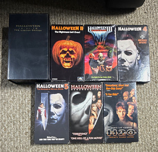 Halloween VHS Lot of 7 with Limited Edition Orange
