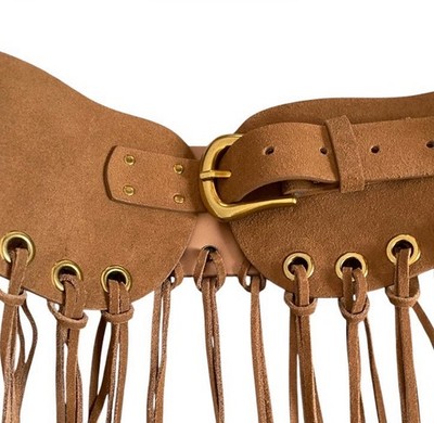 Zara women’s suede fringe belt 85 Zara Women main image 3