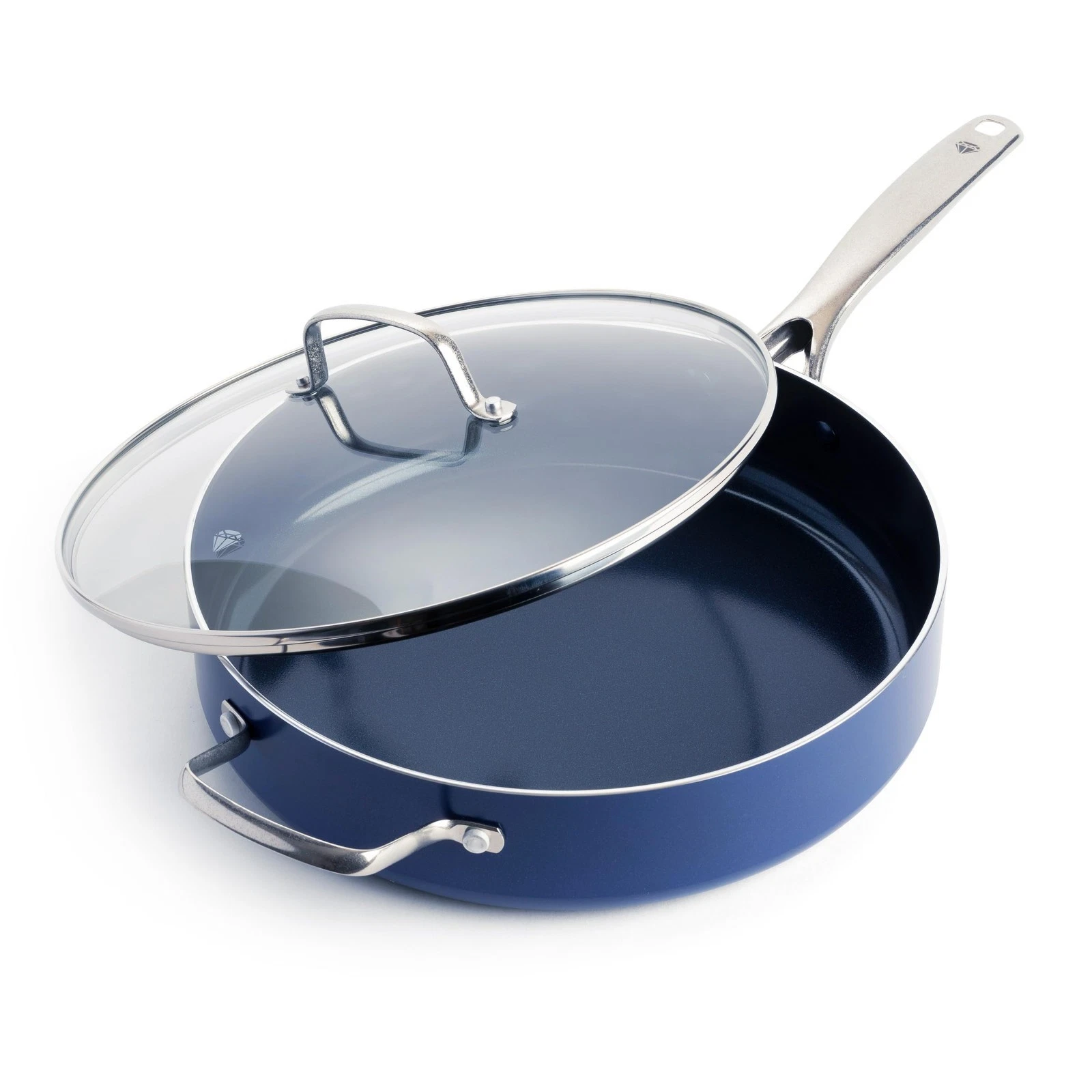 5QT Nonstick Saute Pan with Lid, PFAS-Free Ceramic, Dishwasher & Oven Safe, Jumb