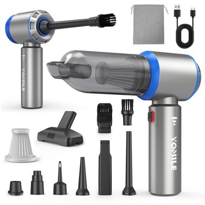 Mini Vacuum Cleaner 2 in 1 27000PA Brushless Car Vacuum &250000RPM Air Duster