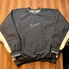 Nike Vtg 90's Rare Center Swoosh Track Wind Jacket Large