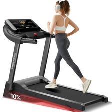 UMAY FITNESS HOME FOLDING INCLINE TREADMILL WITH PULSE SENSORS - Scratch  Dent