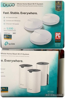 Set 2 Boxes 6 Units TP-LINK Deco AC 1300 M5 AC 1200 S4 Wifi Extender 5500 Sq Ft
