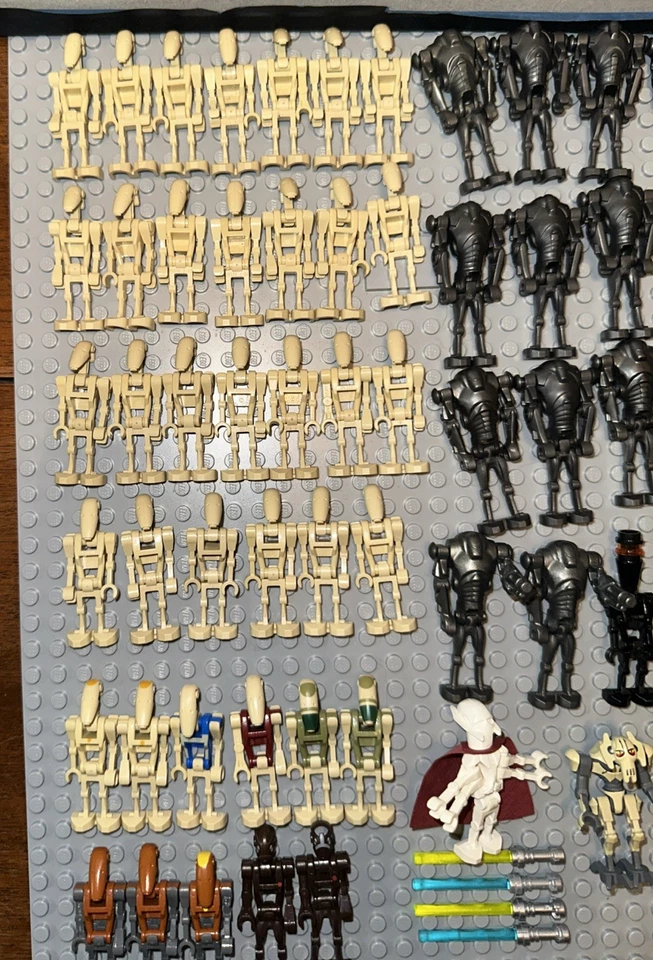 LEGO Starwars Battle Droid Army Minifigure Lot. General Grievous Rare Figures. - Image 2 of 4