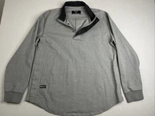 BYLT Elite Fairway Pullover Mens XL Gray Drop Cut Golf Premium Basic Jacket