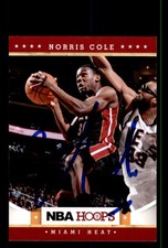 Signed Basketball Card Auto Norris Cole 2012-13 Hoops #247 Miami Heat