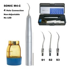 Dental Air Scaler Handpiece 4 Holes M4 With 3 Tips Sonic C M4 With Wrench
