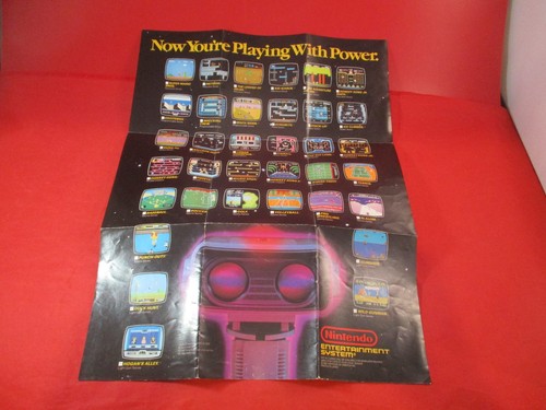 Now You're Playing With Power R.O.B. the Robot Nintendo NES Prmo Poster Insert L
