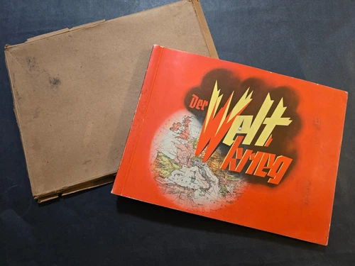 German Third Reich Tobacco Cigarette Card Album Book WW1 Military War Soldiers