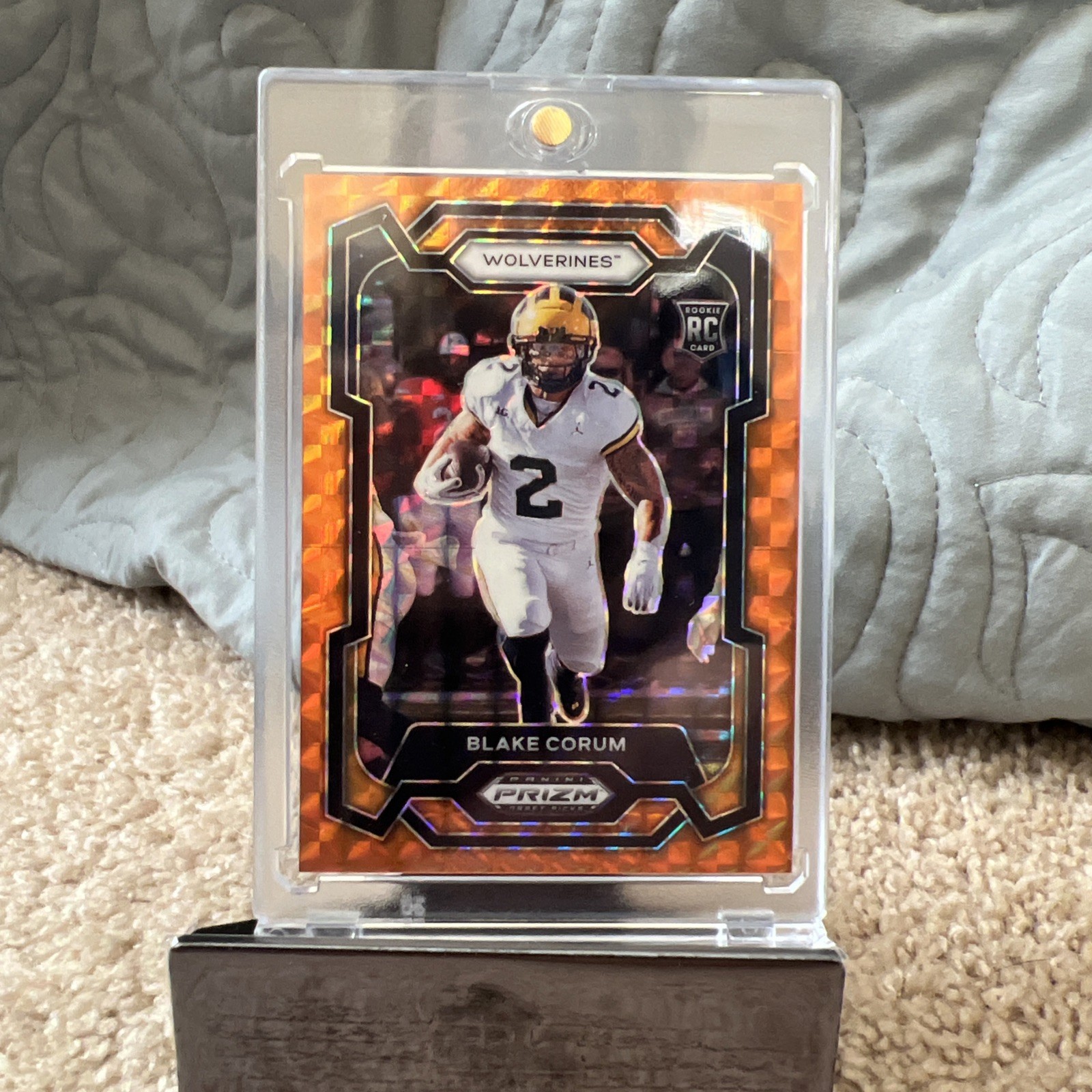 Blake Corum 2024 Panini Prizm Draft Picks Rookie Orange Finite /39 #128 Michigan