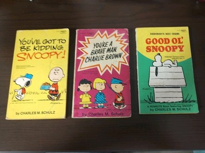 Charlie Brown and Snoopy Books: Lot  of 3 (50s, 60s, And 70s)