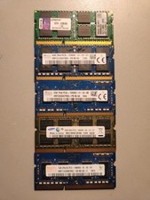 LOT OF 5 - DDR3 SODIMM RAM - 1x1GB, 2x2GB, 1x4GB, 1x8GB