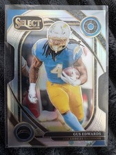 2024 Panini Select - Club Level Gus Edwards #258 Silver Prizm Die-Cut
