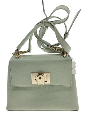 FURLA 1927 MINI TOP shoulder bag in leather, BLU