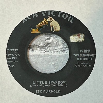 Eddy Arnold   Little Sparrow 7'' 45 Record 1959 RCA Victor Country Pop 45 RPM