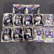 Minnesota Vikings Lot 12 Cards Insert Prizm Black Carter Moss Jefferson McCarthy