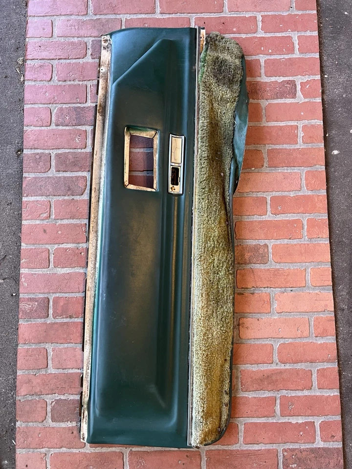 1971 1972 Cadillac Eldorado Convertible GREEN Driver's Door Upper Lower Panel - Image 2 of 4