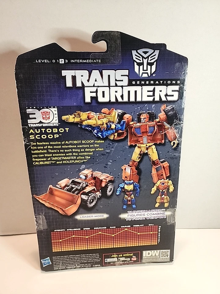 2014 Hasbro Transformers Generations 30th Ann. AUTOBOT SCOOP Deluxe Class - Image 3 of 3