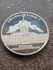 Gedenkmedaille, Berliner U-Bahn-Linie 7, versilbert