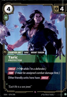 Riftbound OGN074 - Taric, Protector - Rare - Origins