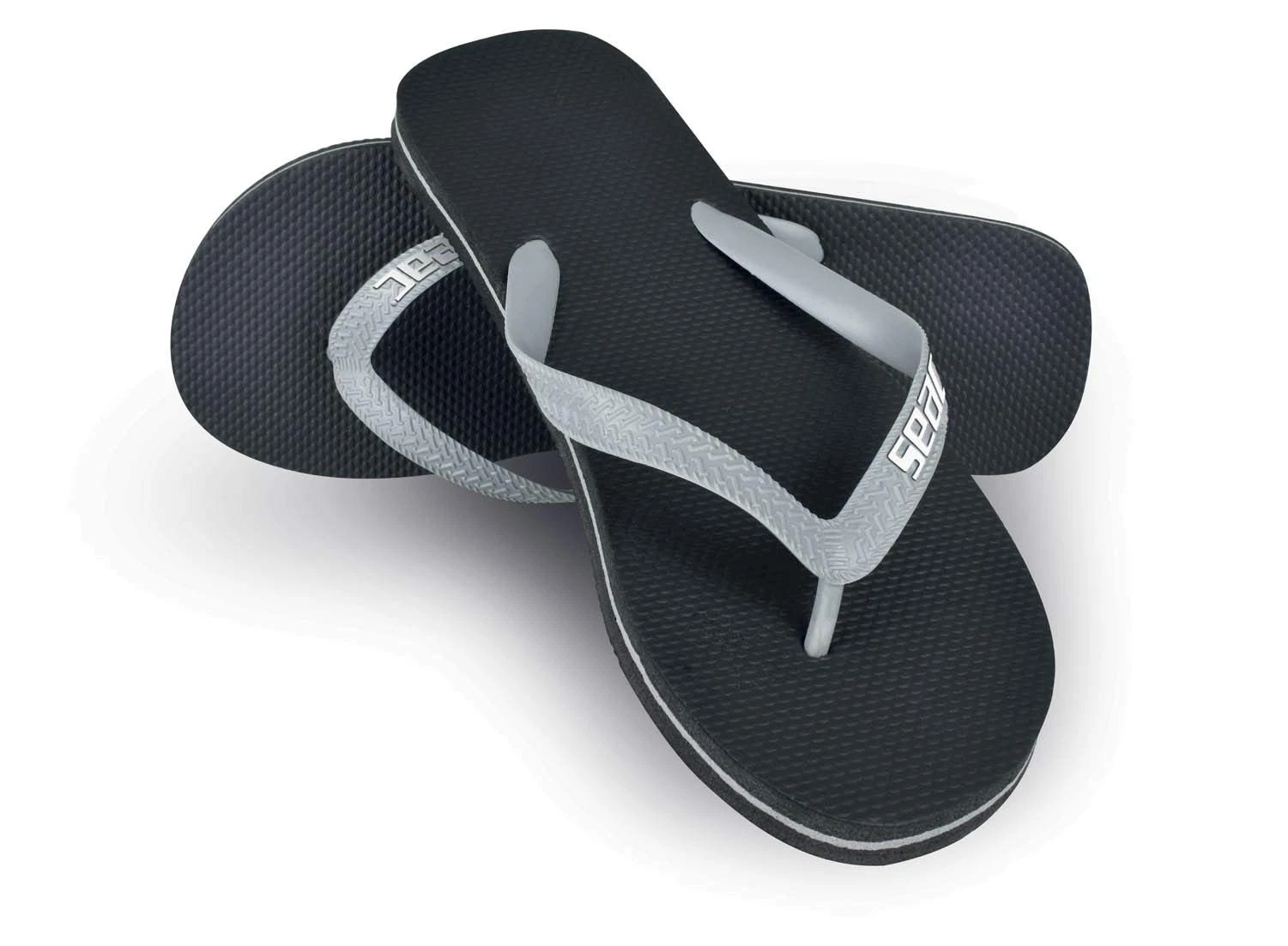 SEAC Unisex Ohau, Rubber Flip Flops for Sea, Pool, Beach and Boat, Black Grey...